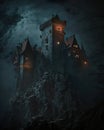 Dracula Castle. Generative AI