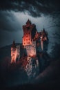 Dracula Castle. Generative AI