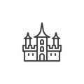 Dracula Castle outline icon