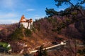 Dracula castle in Transylvania and Wallachia Royalty Free Stock Photo