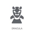 Dracula icon. Trendy Dracula logo concept on white background fr