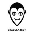 Dracula icon vector isolated on white background, logo concept o