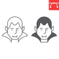 Dracula line and glyph icon