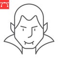 Dracula line icon