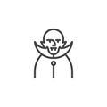 Dracula line icon