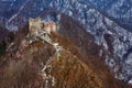 Dracula's fortress at Poienari, Royalty Free Stock Photo