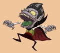 Dracula vector. monster in Halloween night