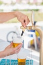 Draft beer pour Royalty Free Stock Photo