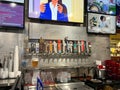 Draft Beer tappers at Coaches Corner Sports Bar and Grill in Savannah, GA