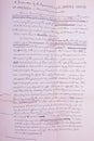 Draft of the Declaration of Independence with Handwritten Edits Royalty Free Stock Photo
