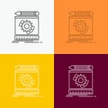 Draft, engineering, process, prototype, prototyping Icon Over Various Background. Line style design, designed for web and app. Eps Royalty Free Stock Photo