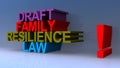 draft family resilience law on blue