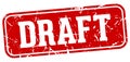 draft rectangular sign. draft stamp Royalty Free Stock Photo
