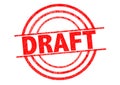 DRAFT Rubber Stamp Royalty Free Stock Photo