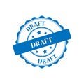 Draft stamp illustration Royalty Free Stock Photo