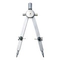 Drafting compass isolated on white background