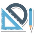 Drafting Isolated Vector Icon Editable Royalty Free Stock Photo