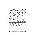 Drafting line icon. Editable vector illustration