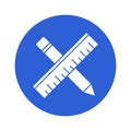 Drafting tools Vector Icon which can easily modify or edit Royalty Free Stock Photo