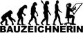 Draftsman evolution with german female job title