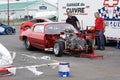 Drag car preparation Royalty Free Stock Photo