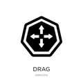 drag icon in trendy design style. drag icon isolated on white background. drag vector icon simple and modern flat symbol for web Royalty Free Stock Photo