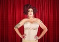 Drag Queen in Corset Royalty Free Stock Photo