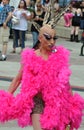 Drag queen at pride week in Edmonton