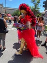 Drag Queen Walking the Street at the Capital Pride Festival in Washington DC