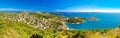 Drage Pakostanske panoramic aerial view Royalty Free Stock Photo