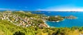 Drage Pakostanske panoramic aerial view Royalty Free Stock Photo