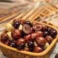 Dragee, confetto or sugared almond close up Royalty Free Stock Photo