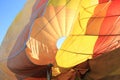 Dragging Deflating Hot Air Balloon Royalty Free Stock Photo