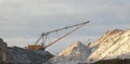 Dragline in action