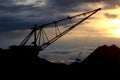 Dragline in the evening