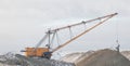 Dragline in open pit