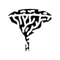 dragon blood tree glyph icon vector illustration