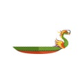 Dragon Boat, Chinese traditional Festival vector Illustration on a white background Royalty Free Stock Photo