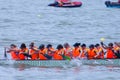 Dragon boat festival in Guangzhou China foreigner Royalty Free Stock Photo