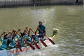 Dragon Boat Festival in Kalimas river, Surabaya on August 14, 2022