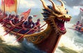 Dragon Boat Festival: Thrilling Races in China - Generative AI