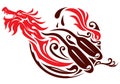 Dragon boat graphic design Royalty Free Stock Photo