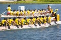 Dragon Boat Race Action (Blurred)