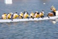 Dragon Boat Race Action (Blurred)