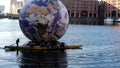 Dragon boat race around globe in Liverpool England