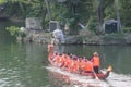 The dragon boat race champion team for china traditional sport activities