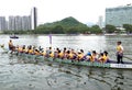 Dragon boat racing Royalty Free Stock Photo