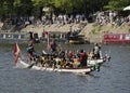 DRAGON BOAT RACING RIVER OUSE, YORK, YORKSHIRE, UK