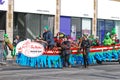 Dragon Boat in Saint Patrick's Day parade Ottawa, Canada Royalty Free Stock Photo