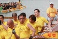 Dragon boats festival race Stanley beach Hong Kong 6 June 2011 Royalty Free Stock Photo